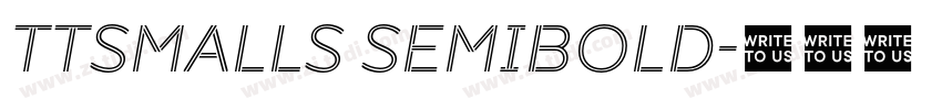 TTSmalls SemiBold字体转换